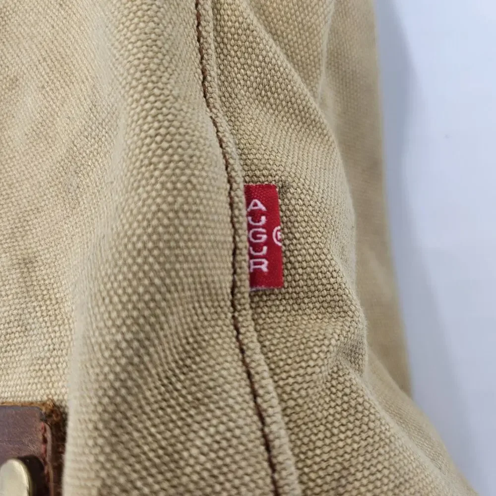 Augur Strauss Mustard Canvas Shoulder Messenger Medium Bag Multipurpose Travel